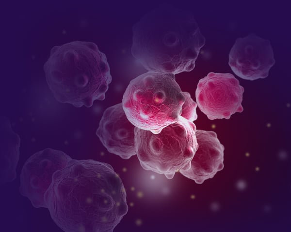 Digital 3d illustration of cancer cells